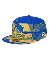 New Era Men's Royal/Gold State Warriors Tip-Off 59FIFTY Fitted Hat