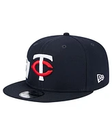 New Era Men's Navy Minnesota Twins Logo Strike 9FIFTY Snapback Hat