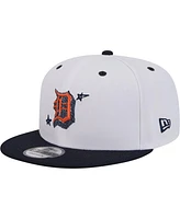 New Era Men's White Detroit Tigers Doodles 9FIFTY Snapback Hat