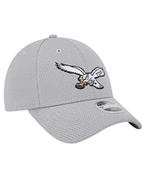 New Era Big Boys and Girls Gray Philadelphia Eagles Main 9FORTY Adjustable Hat