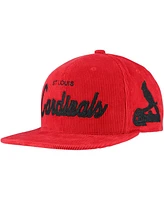 Mitchell & Ness Men's Red St. Louis Cardinals Corduroy Snapback Hat