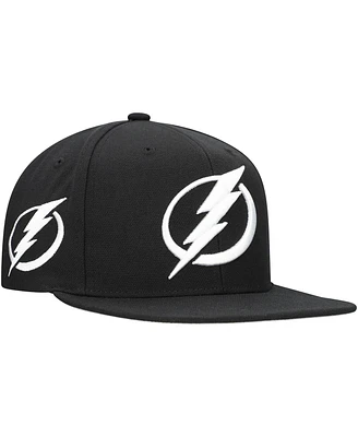 Mitchell & Ness Men's Black Tampa Bay Lightning Team Snapback Hat