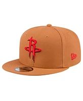 New Era Men's Tan Houston Rockets Color Pack 9FIFTY Snapback Hat