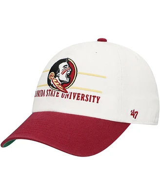 '47 Brand Men's White Florida State Seminoles Gridiron Clean Up Adjustable Hat