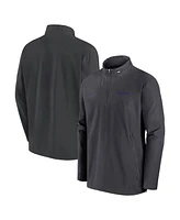 Nike Men's Anthracite Kansas State Wildcats 2024 Sideline Coach Quarter-Zip Hoodie Jacket