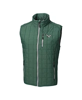 Cutter Buck Men's Hunter Green Philadelphia Eagles Rainier PrimaLoft Eco Full-Zip Puffer Vest