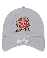 New Era Women's Gray Maryland Terrapins Logo 9TWENTY Adjustable Hat