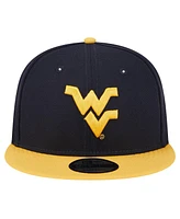 New Era Men's Navy/Gold West Virginia Mountaineers Two-Tone 9FIFTY Snapback Hat