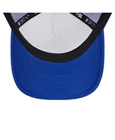 New Era Men's White/Royal Chicago Cubs Spring Training Circle Foam A-Frame 9FORTY Trucker Adjustable Hat