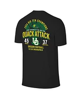 The Victory Men's Black Oregon Ducks 2024 Big Ten Football Conference Champions Quack Attack Score T-Shirt