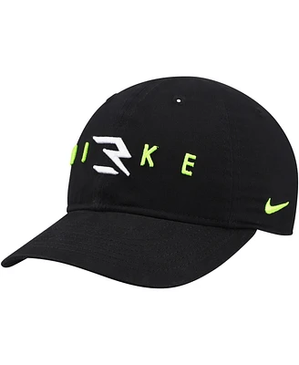 Nike Big Boys and Girls 3BRAND by Russell Wilson Black Dual Logo Adjustable Hat