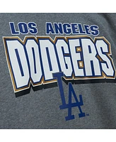 Mitchell & Ness Men's Gray Los Angeles Dodgers Allover 2.0 Pullover Sweatshirt