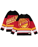 Mitchell & Ness Women's Red Houston Rockets Hardwood Classics Big Face 4.0 Hockey Jersey