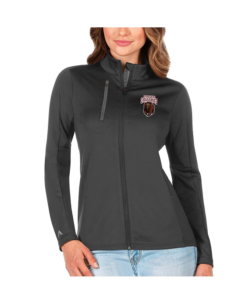 Antigua Women's Graphite/Silver Montana Grizzlies Generation Full-Zip Jacket