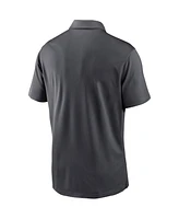 Nike Men's Charcoal Cleveland Browns Fan Gear Franchise Heat-Sealed Graphic Team Polo