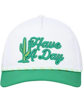 Breezy Golf Men's White/Green Wm Phoenix Open Cactus Have A Day Rope Adjustable Hat