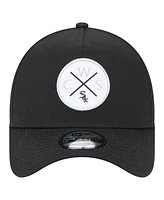 New Era Men's Black Chicago White Sox 9FORTY A-Frame Adjustable Hat