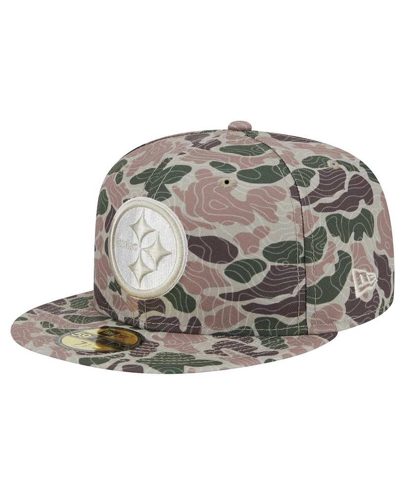 New Era Men's Pittsburgh Steelers Geo Camo 59FIFTY Fitted Hat