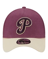 New Era Men's Maroon Philadelphia Phillies Moleskin A-Frame 9FORTY Adjustable Hat