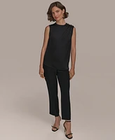 Donna Karan New York Women's Button-Trim Sleeveless Top