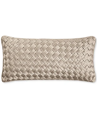 Hotel Collection Basketweave Decorative Pillow, 12" x 24", Exclusively at Macy's