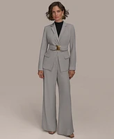 Donna Karan New York Petite Front-Belted Blazer