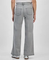 Style & Co Petite High-Rise Wide-Leg Denim Jeans, Exclusively at Macy's