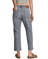 Lucky Brand Women's 90s Straight-Leg Cropped Denim Jeans