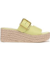 Franco Sarto Women's Taziana Open Square Toe Espadrille Slide Platform Sandals