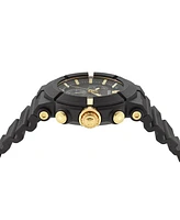 Versace Men's Swiss Chronograph Real Active Tpu Strap Watch 45mm