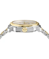 Versace Men's Swiss Automatic Dylos Two-Tone Stainless Steel Bracelet Watch 42mm