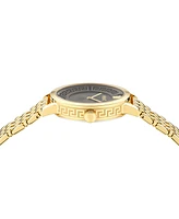 Versace Women's Swiss Greca Fortuna Gold Ion Plated Bracelet Watch 35mm