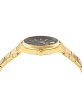 Versace Women's Swiss V-Auria Gold Ion Plated Bracelet Watch 39mm