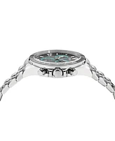 Versace Men's Swiss Chronograph Greca Wave Stainless Steel Bracelet Watch 43mm