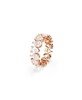 Swarovski Matrix Vittore Rose Gold-Tone Pear Cut Ring