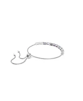 Swarovski Matrix Baguette Cut Purple Rhodium Plated Bracelet
