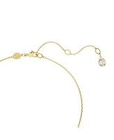 Swarovski Idyllia Mixed Cuts Flower Blue Gold-Tone Plated Pendant Necklace