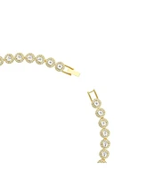 Swarovski Una Angelic Round Cut White Gold-Tone Plated Tennis Necklace