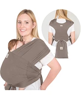 KeaBabies D-Lite Baby Wrap Carrier, Adjustable Sling, Newborn, Infant, Toddler 7-44lbs