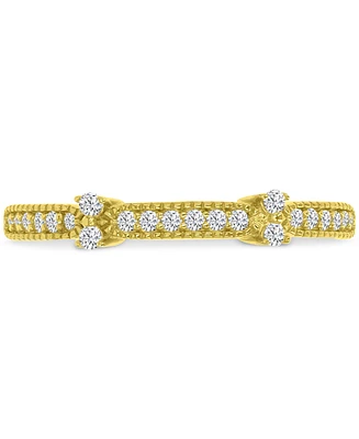 Cubic Zirconia Accent Ring (1/3 ct. t.w.) 14k Gold over Sterling Silver