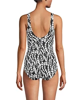 Lands' End Women's D-Cup Tugless One Piece Swimsuit