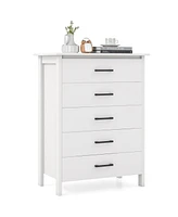 Modern 5-Drawer Multipurpose Chest Dresser for Stylish and Efficient Storage Any Room