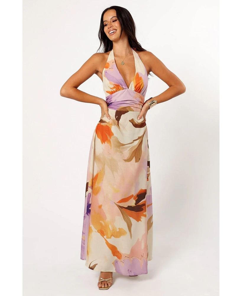 Marie Halterneck Maxi Dress