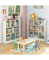 8-Cube Freestanding Bookcase for Kids