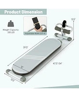 Multifunctional Sit-Up Bench Workout with 3 Gear Adjustable Angles and Length for Versatile Fitness Routines