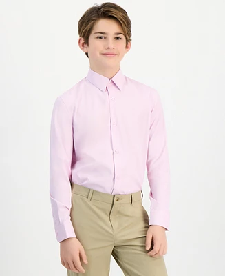 Michael Kors Big Boys Classic Fit Solid Stretch Dress Shirt