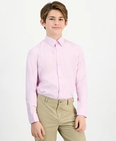 Michael Kors Big Boys Classic Fit Solid Stretch Dress Shirt