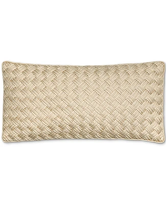 Hotel Collection Basketweave Decorative Pillow, 12" x 24", Exclusively at Macy's