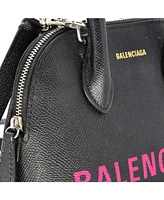 Pre-Owned Balenciaga Xxs Logo Ville Bag Leather