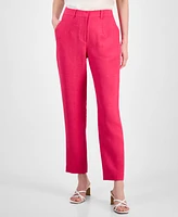 T Tahari Women's High Rise Straight Leg Pants